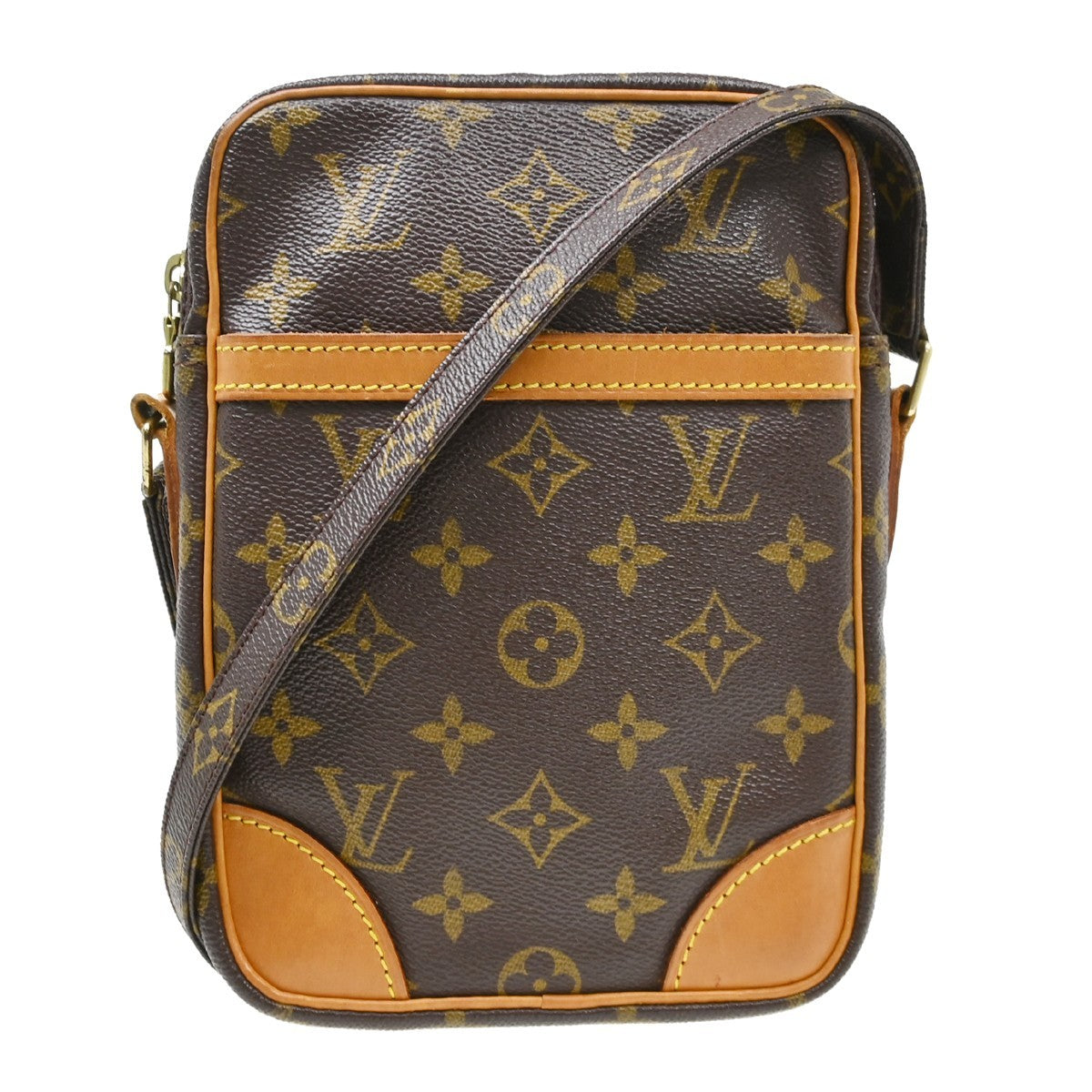 Louis Vuitton Danube Monogram, Brown, Canvas, Shoulder Bag