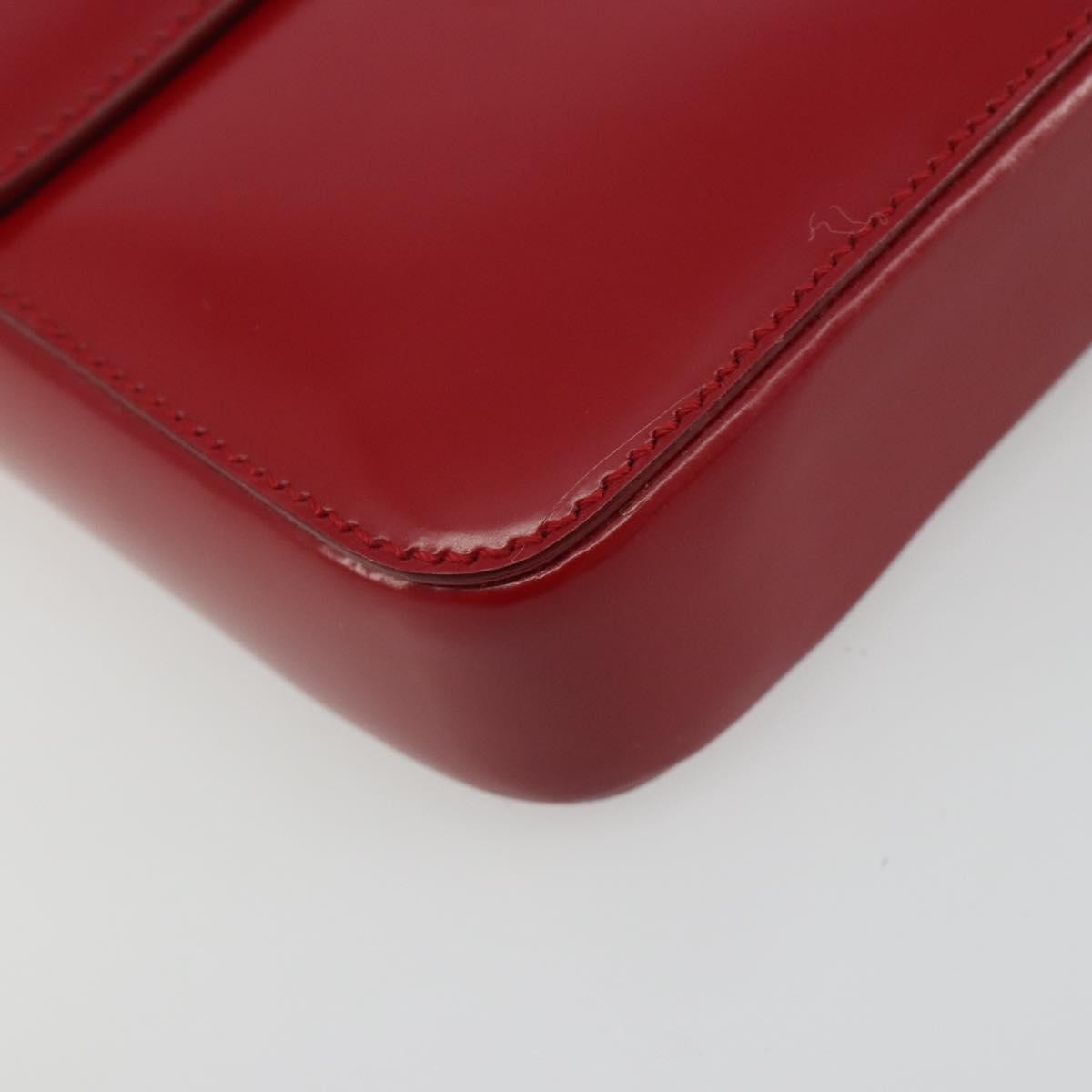 Prada Bow Top handle Leather, Red, Leather, Handbag