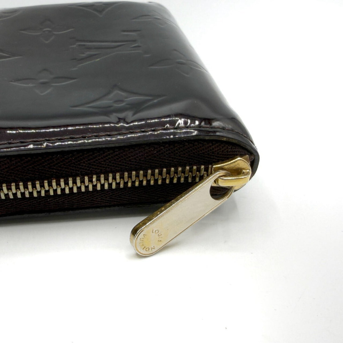 Louis Vuitton Zippy Coin Purse Vernis, Burgundy, Patent Leather, Wallet