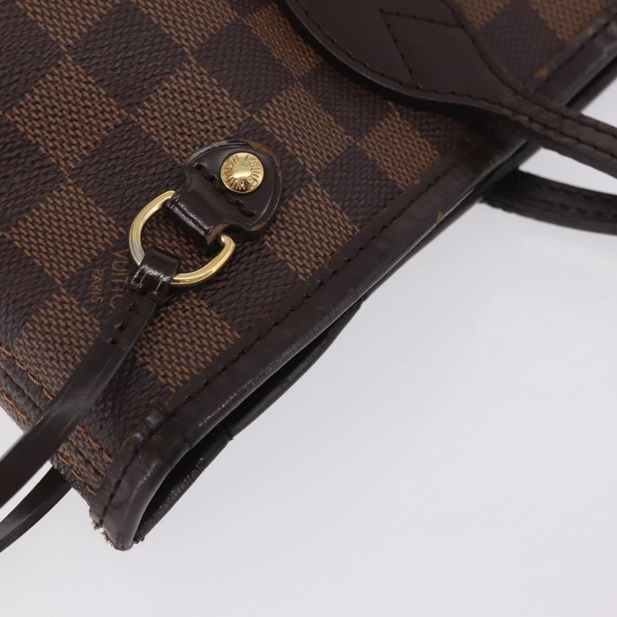 Louis Vuitton Neverfull Damier, Brown, Canvas, Tote Bag