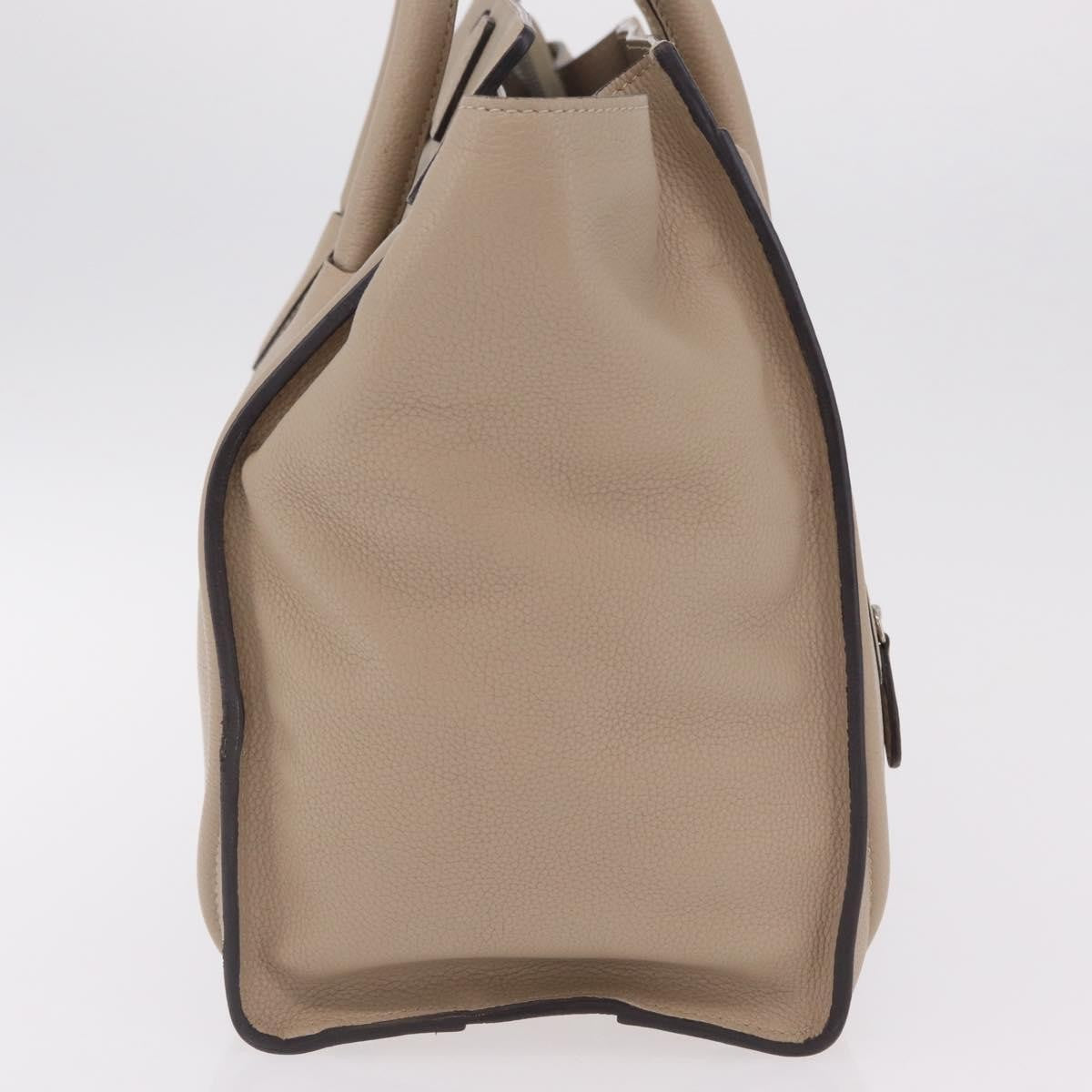 Celine Luggage Smooth Leather, Beige, Leather, Handbag