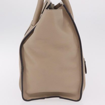 Celine Luggage Smooth Leather, Beige, Leather, Handbag