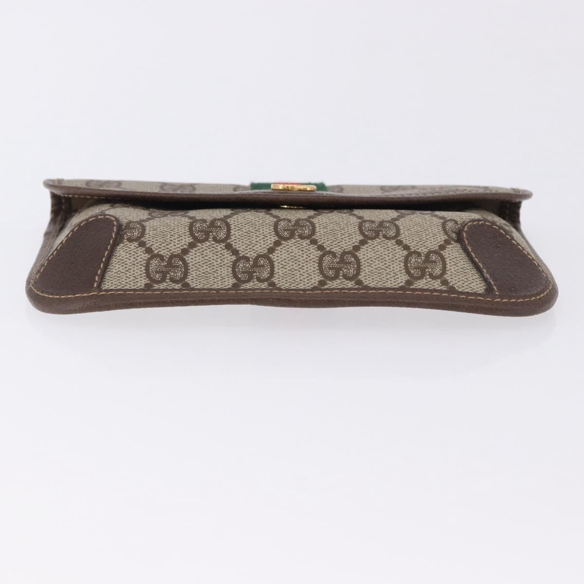 Gucci Sherry line Canvas, Beige, PVC, Clutch