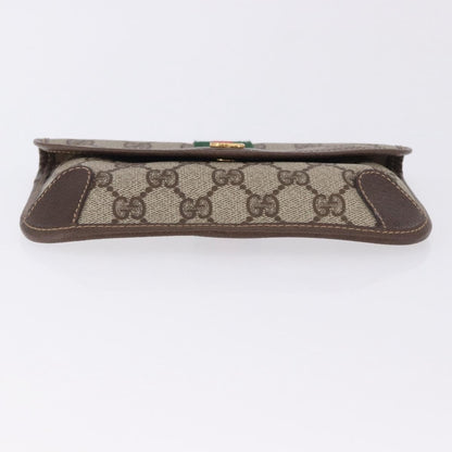 Gucci Sherry line Canvas, Beige, PVC, Clutch