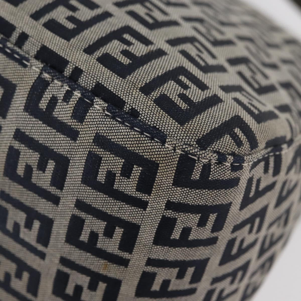 Fendi Baguette Zucchino Canvas, Navy, Canvas, Handbag