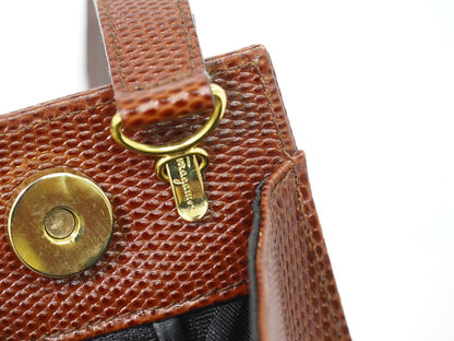 Salvatore Ferragamo Convertible Vara Bow Tote Leather, Brown, Leather, Handbag