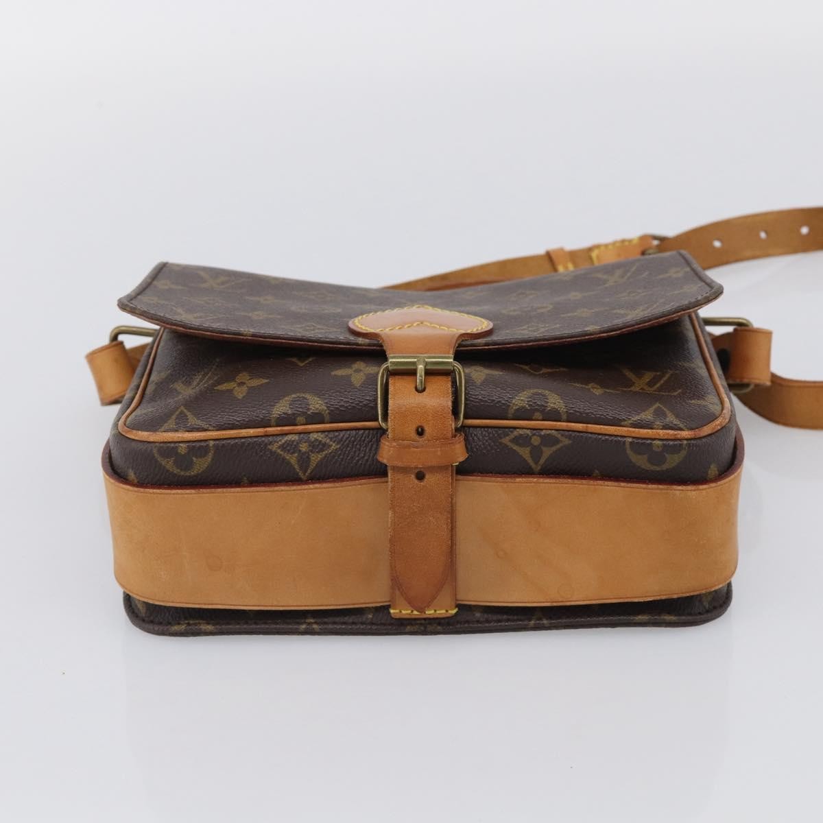 Louis Vuitton Cartouchiere Monogram Canvas, Brown, Canvas, Handbag