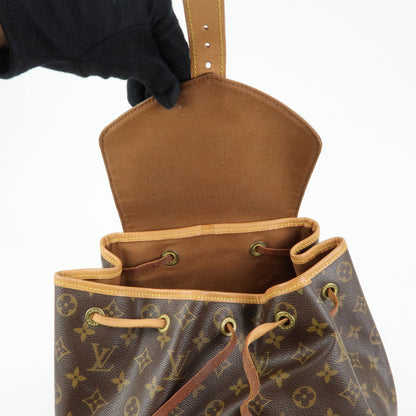 Louis Vuitton Vintage Montsouris Monogram Canvas, Brown, Canvas, Backpack