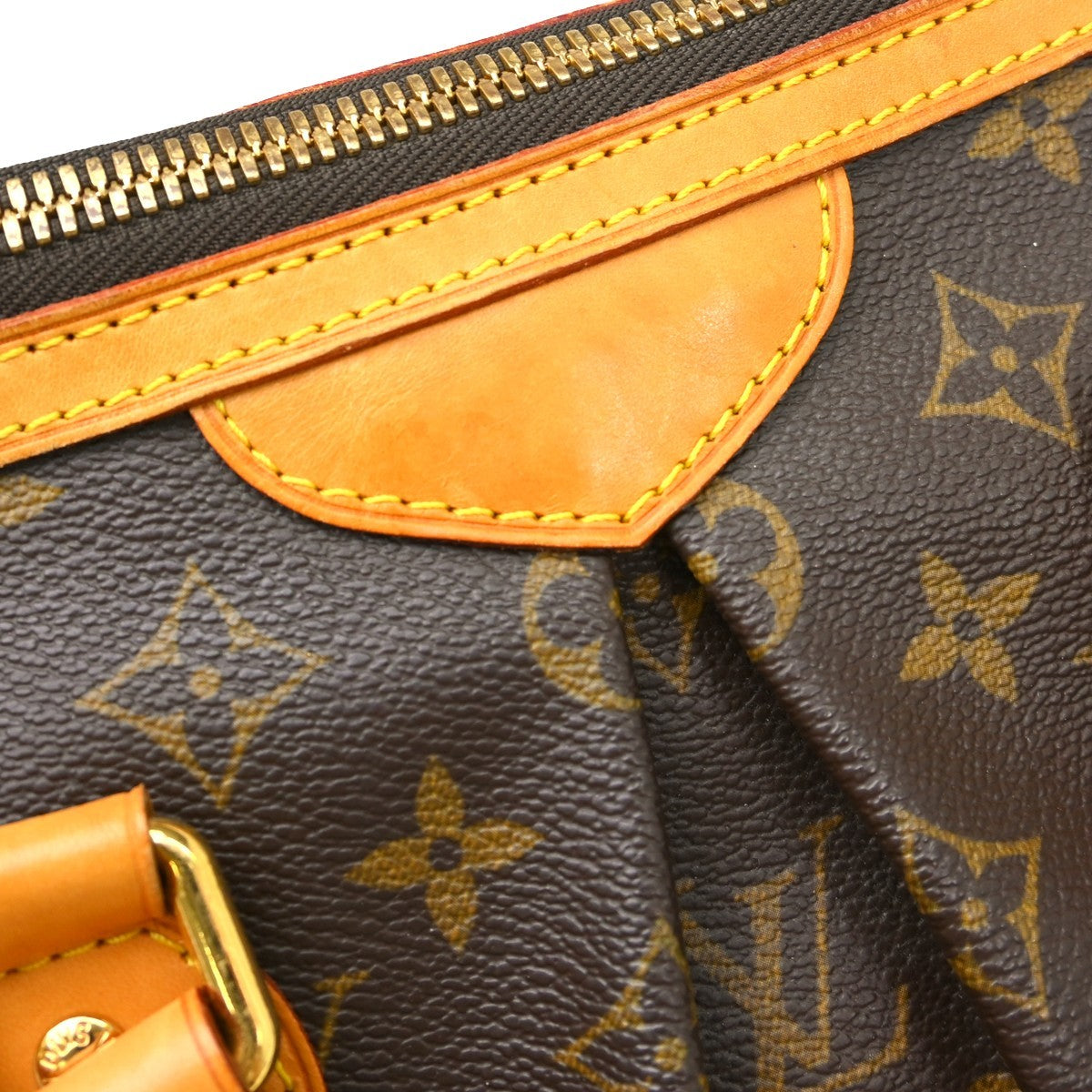 Louis Vuitton Palermo Monogram Canvas, Brown, Canvas, Tote Bag