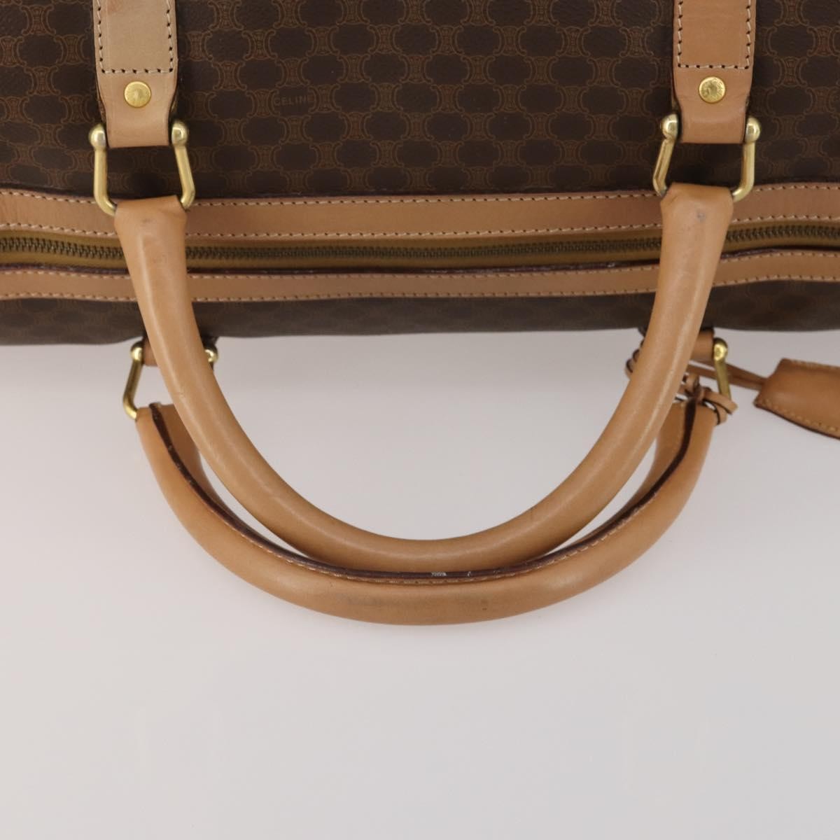 Celine Vintage Canvas, Brown, Canvas, Travel Bag