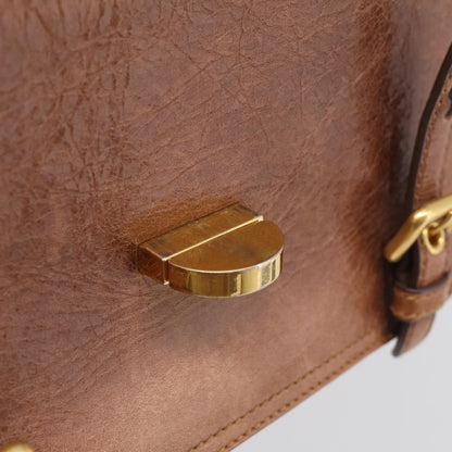 Miu Miu Shoulder Leather, Brown, Leather, Shoulder Bag