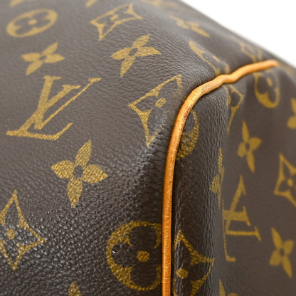Louis Vuitton Keepall Monogram, Brown, Canvas, Travel Bag