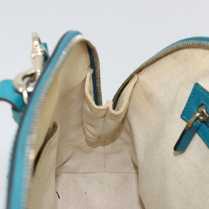 Gucci Nice Top Handle Microguccissima Patent, Turquoise, Patent Leather, Handbag