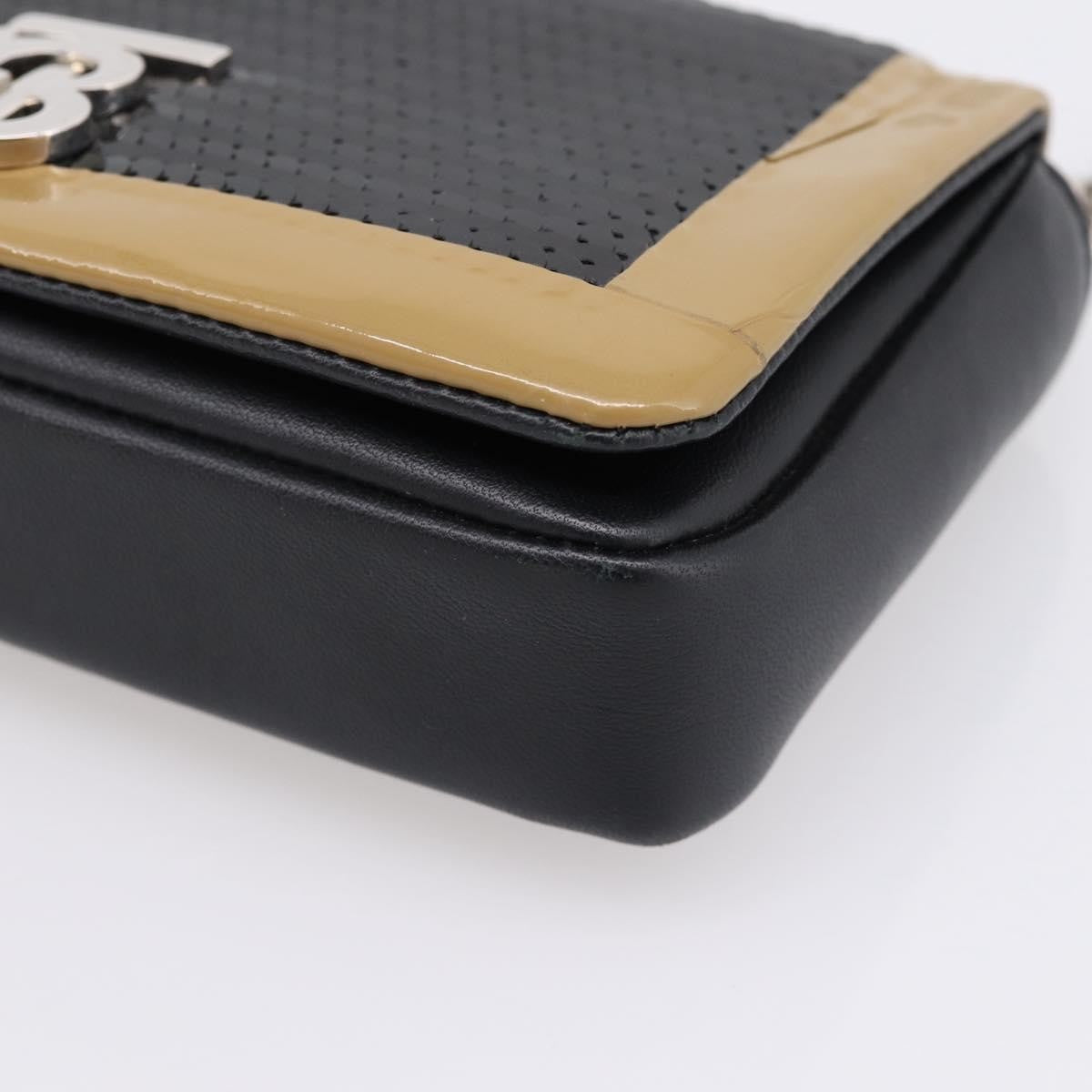 Burberry Lola Quilted Lambskin, Black, Leather, Shoulder Bag