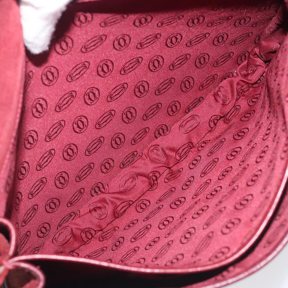 Cartier Must De Cartier Leather, Burgundy, Leather, Shoulder Bag