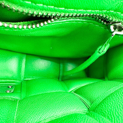 Bottega Veneta Cassette Padded Maxi Intrecciato Leather, Green, Leather, Crossbody Bag
