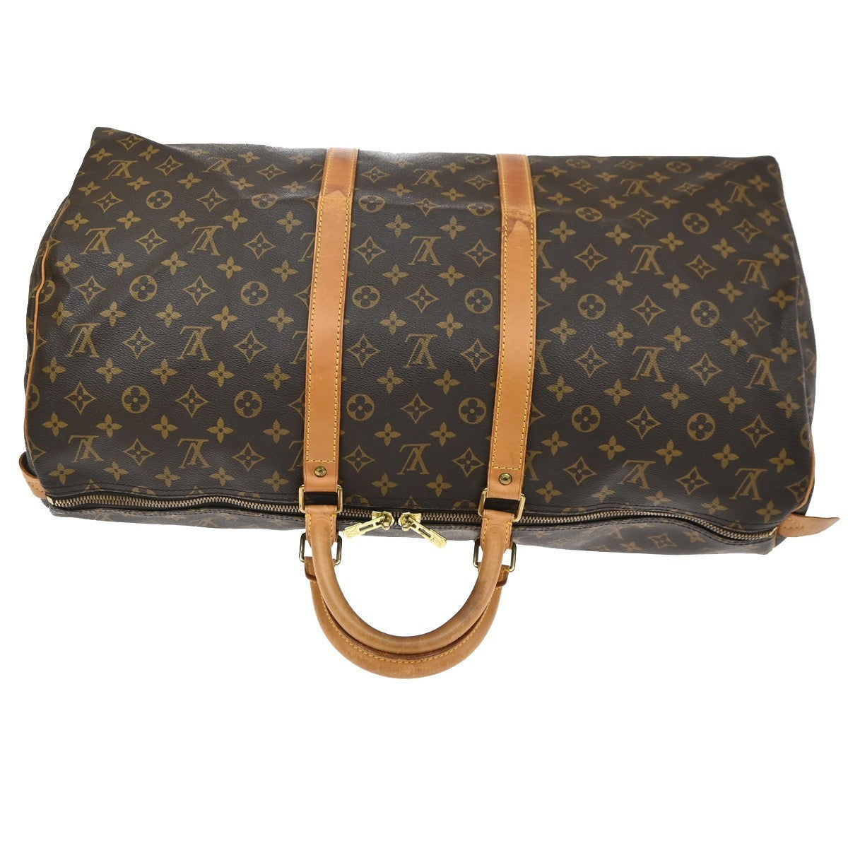 Louis Vuitton Keepall Monogram Canvas, Brown, Canvas, Travel Bag