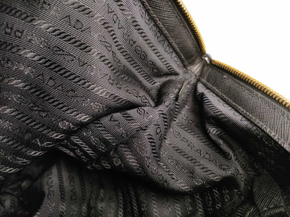 Prada cabas tessuto Nylon, Black, Nylon, Handbag