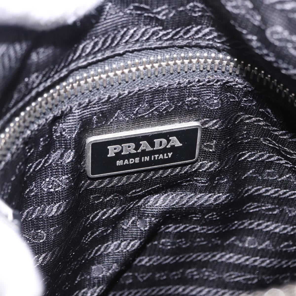Prada Zip Messenger Tessuto with Leather, Black, Nylon, Handbag