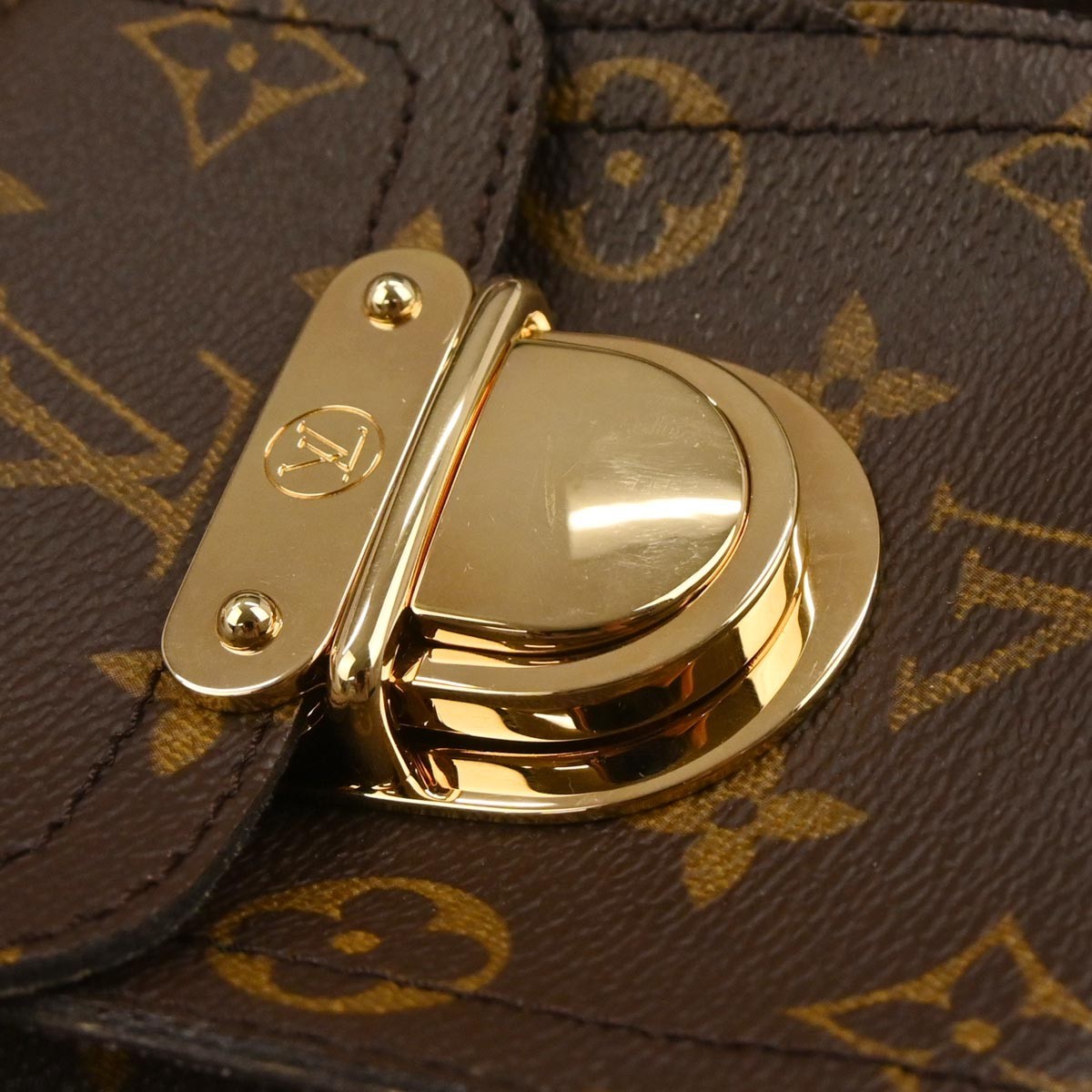 Louis Vuitton Manhattan Monogram Canvas, Brown, Canvas, Handbag