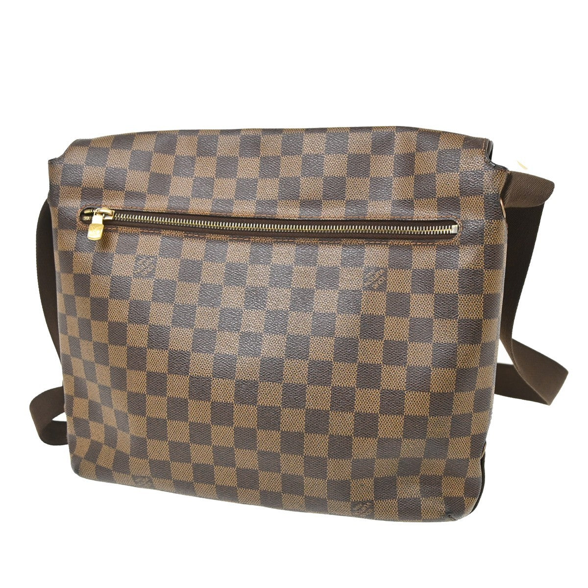 Louis Vuitton Brooklyn Damier Ebene, Brown, Canvas, Shoulder Bag