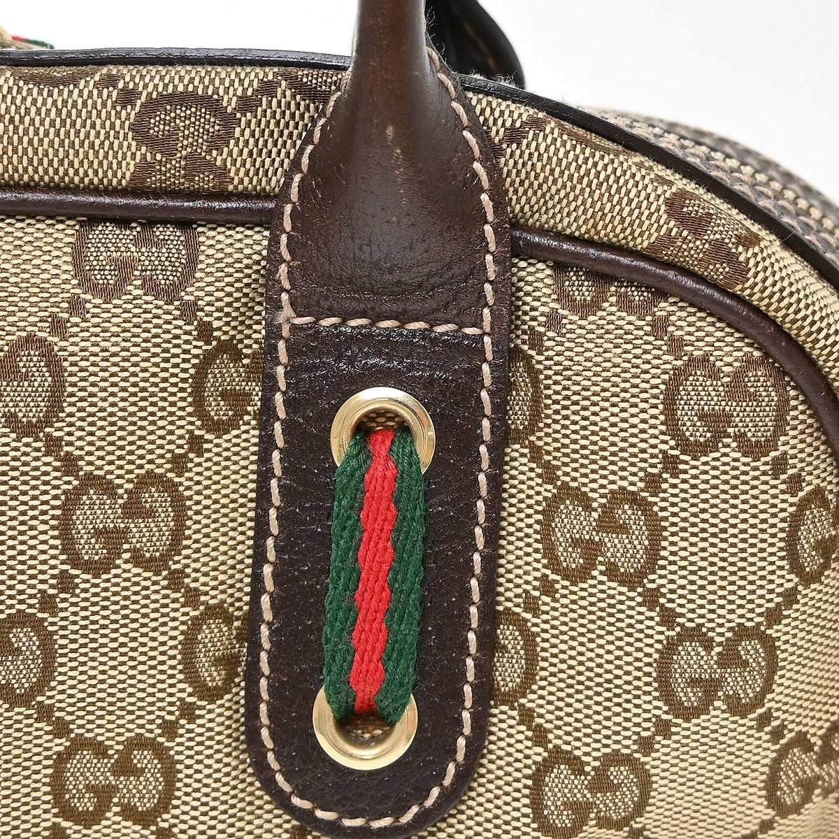 Gucci Princy Boston Bag (Outlet) GG Coated Canvas, Beige, Canvas, Tote Bag