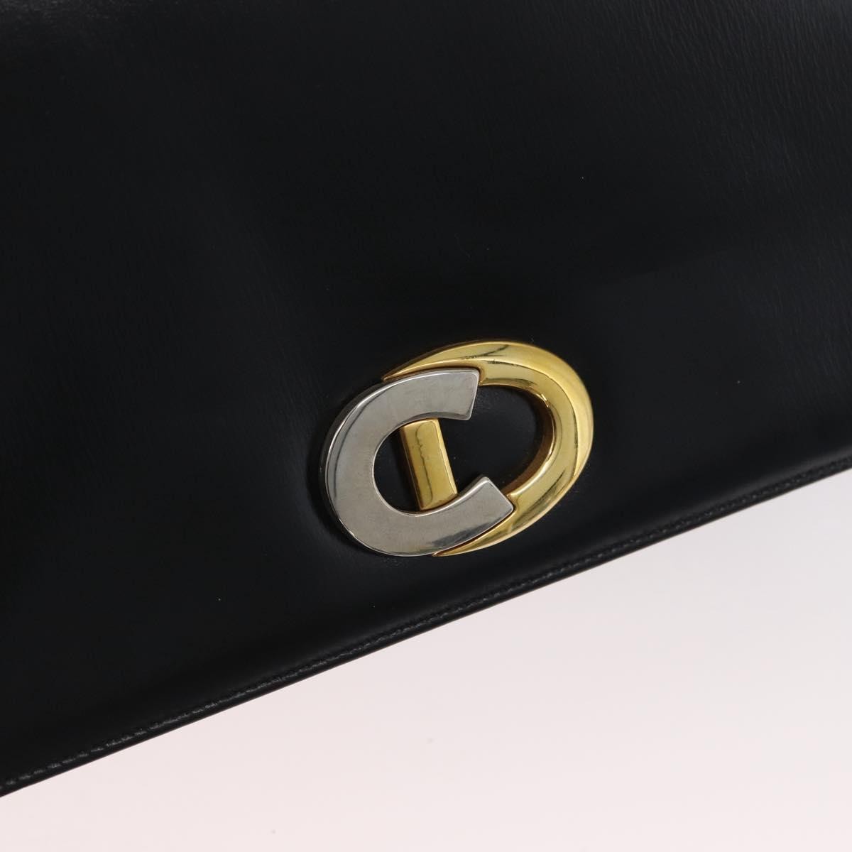 Christian Dior CD Shoulder bag Leather, Black, Calfskin, Shoulder Bag