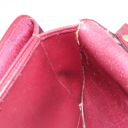 Christian Dior Shoulder Leather, Burgundy, Leather, Shoulder Bag