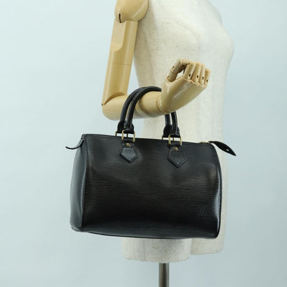 Louis Vuitton Speedy Epi Leather, Black, Leather, Handbag