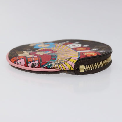 Louis Vuitton Round Coin Purse Limited Edition Vivienne Xmas Monogram Canvas, Multicolour, Canvas, Wallet