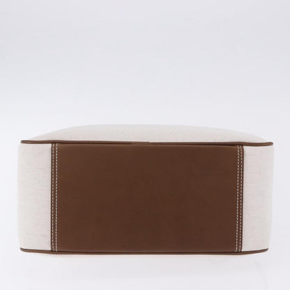 Burberry Blue Label Canvas, White, Canvas, Shoulder Bag