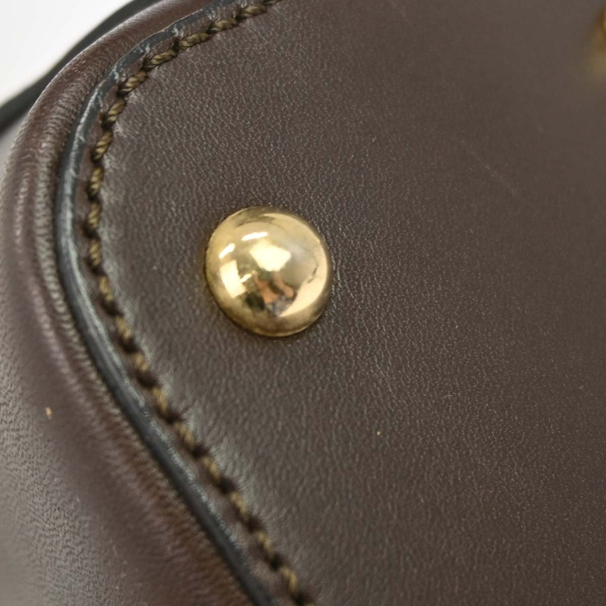 Celine Macadam Canvas, Brown, Canvas, Shoulder Bag