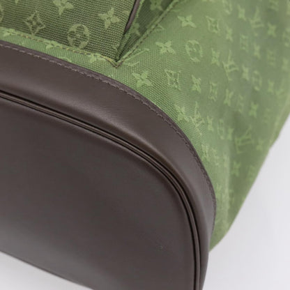Louis Vuitton Vintage Montsouris Mini Lin, Khaki, Canvas, Backpack
