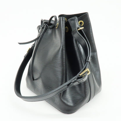 Louis Vuitton Noe Epi Leather, Black, Leather, Shoulder Bag
