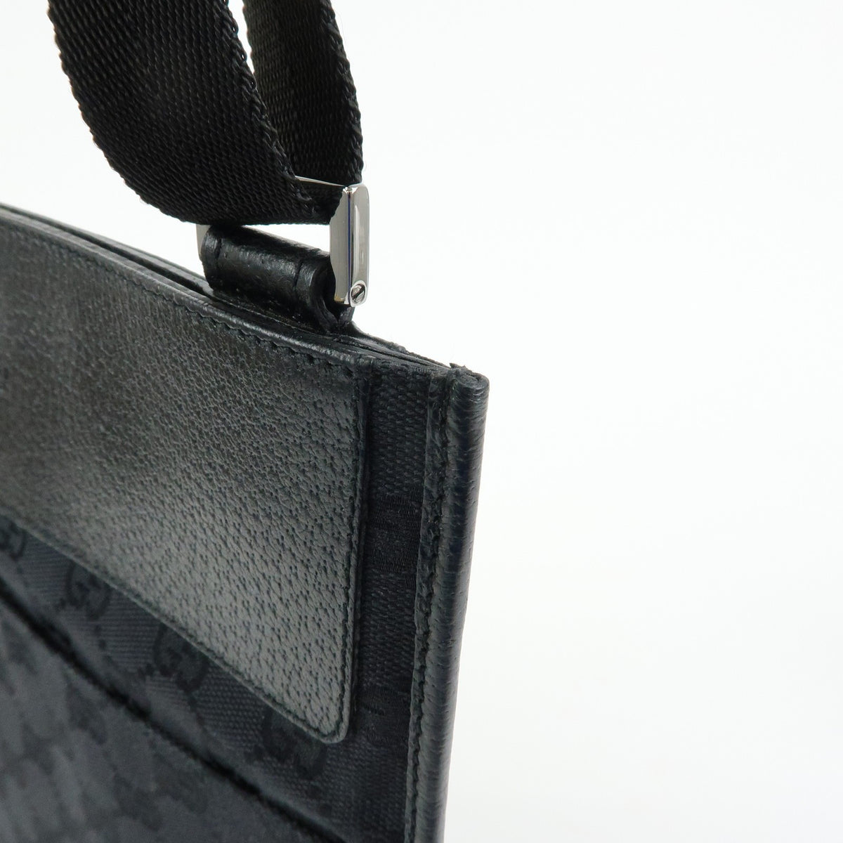 Gucci Shoulder Canvas, Black, Canvas, Shoulder Bag