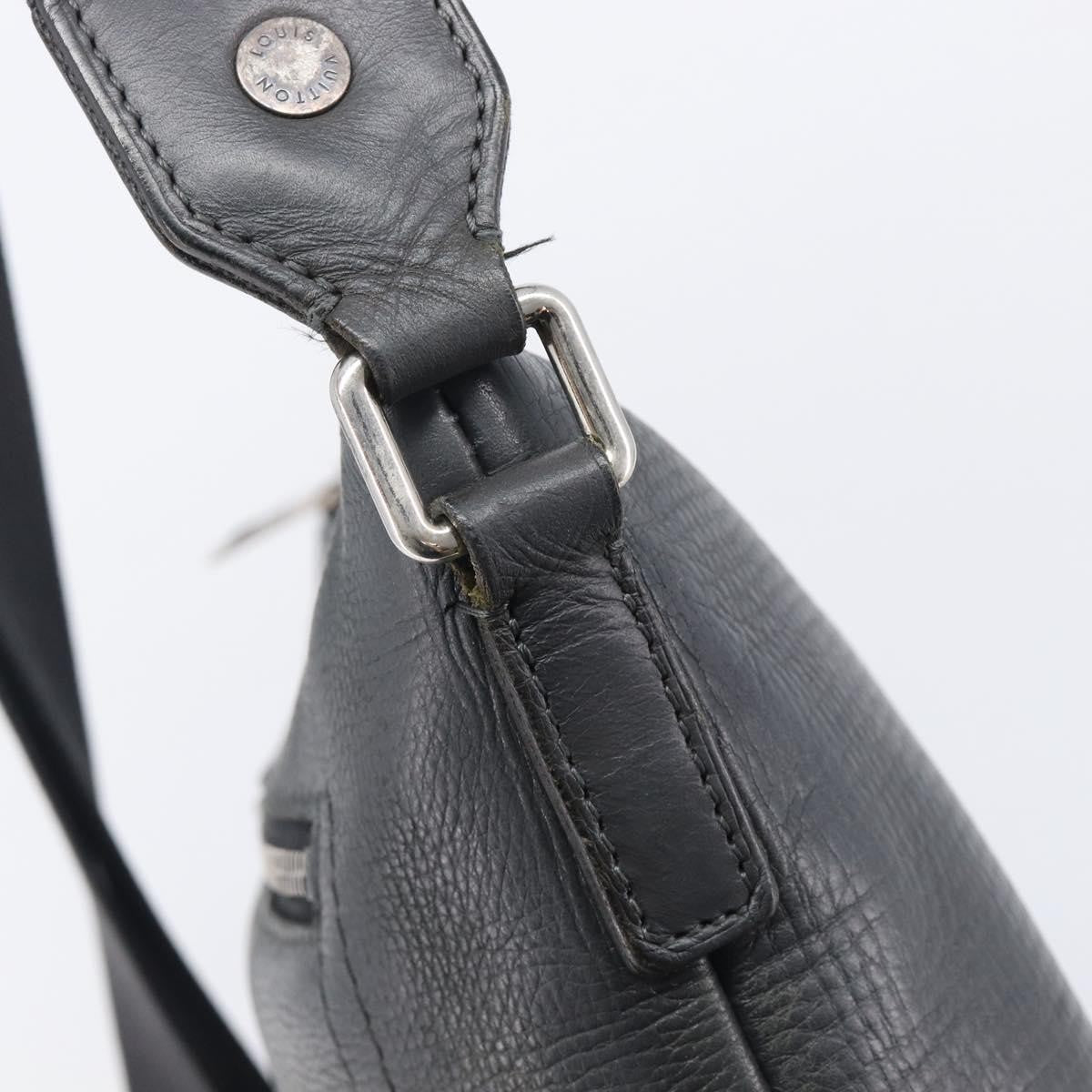 Louis Vuitton Shawnee Pochette Utah Leather, Gray, Leather, Clutch
