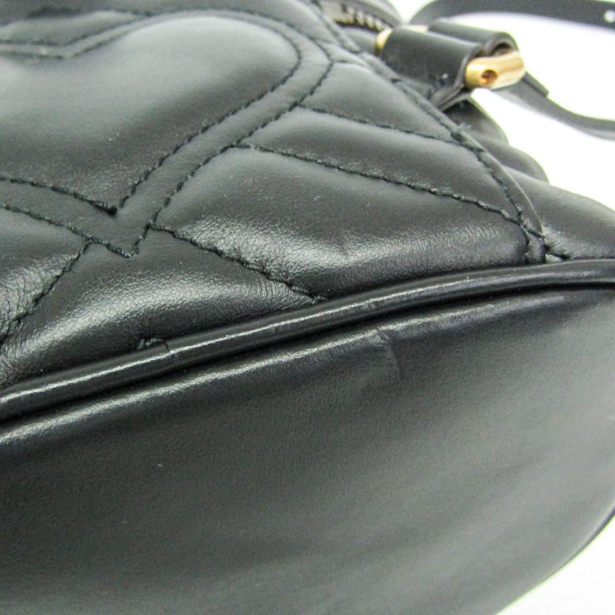 Gucci GG Marmont Vanity Matelasse Leather, Black, Leather, Backpack