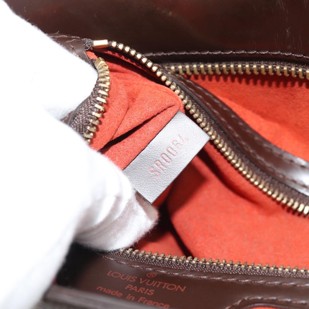 Louis Vuitton Venice Sac Plat Damier, Brown, Canvas, Handbag