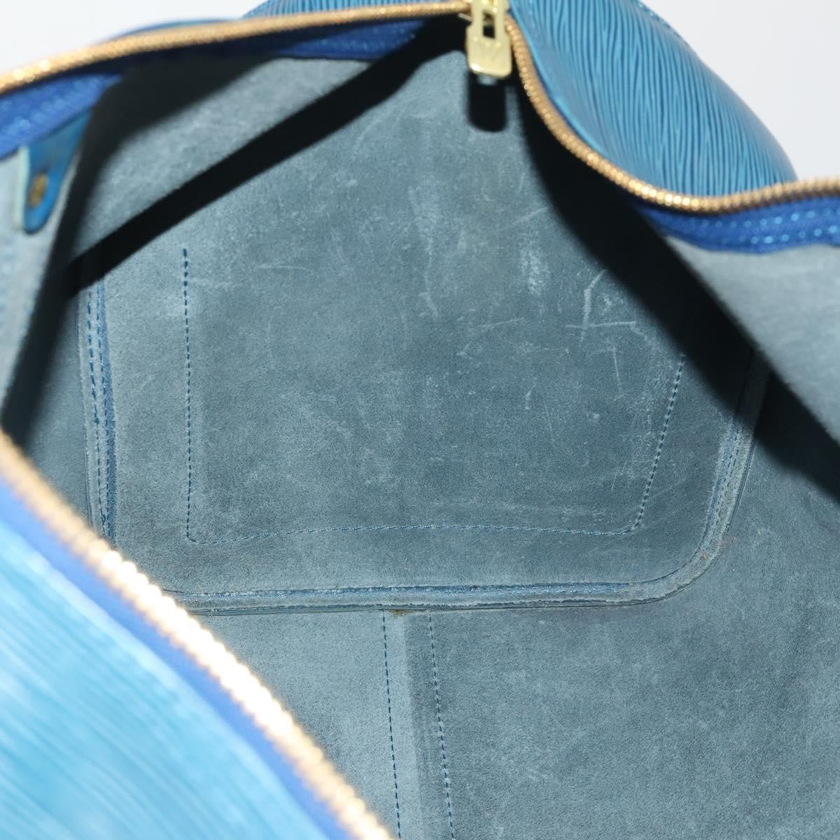 Louis Vuitton Keepall Bag Epi Leather, Blue, Leather, Travel Bag