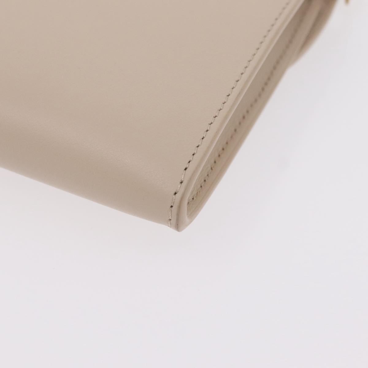Christian Dior Bobby Flap Leather, Beige, Leather, Shoulder Bag