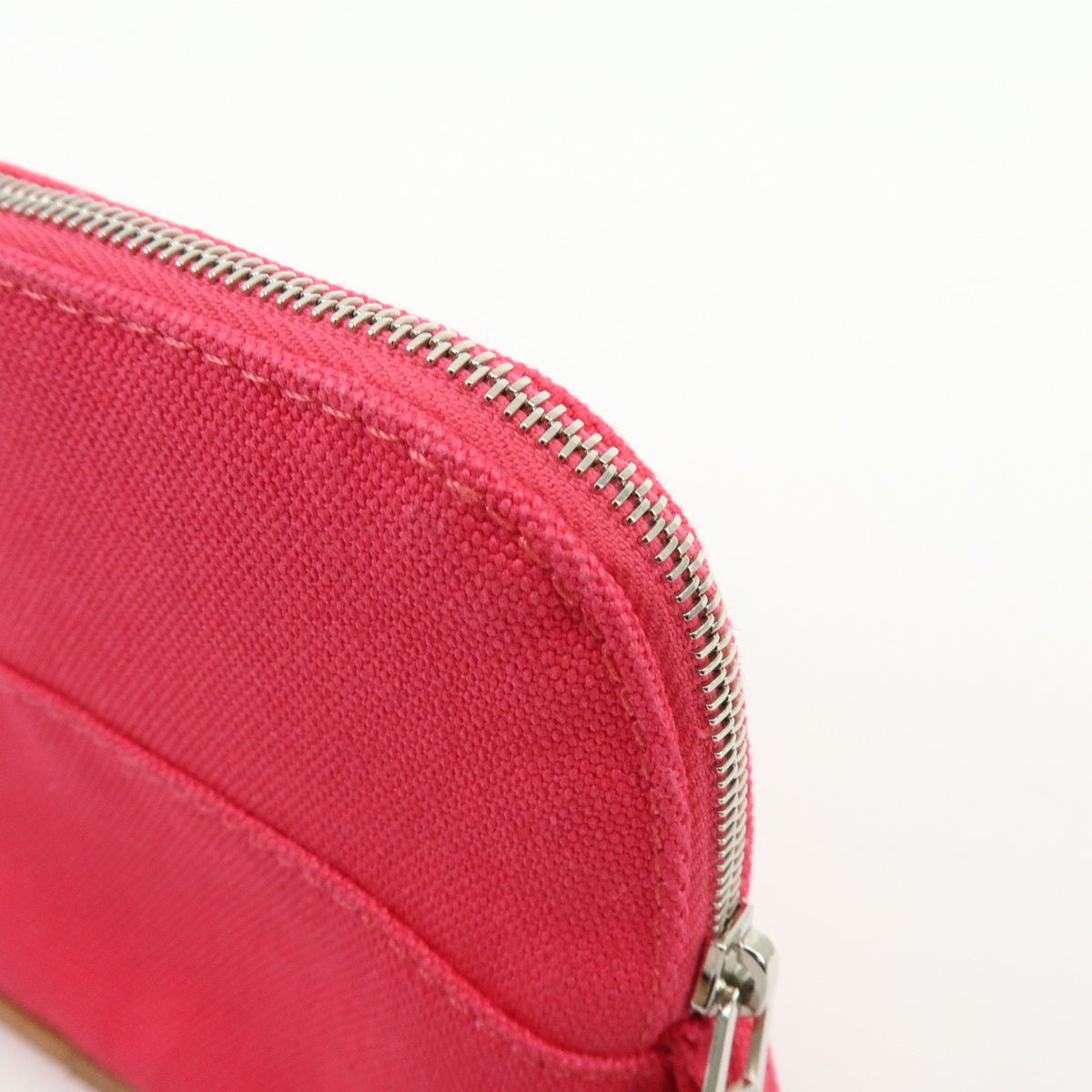 Hermes Bolide Travel Canvas, Pink, Cotton, Clutch