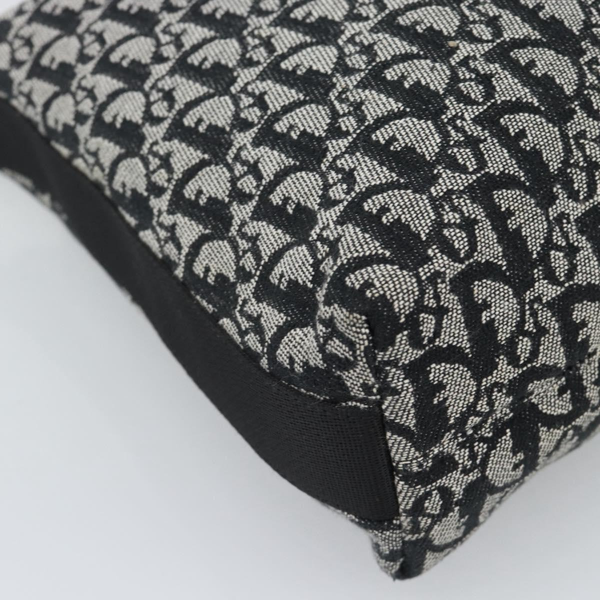 Christian Dior Vintage Trotter Messenger Diorissimo Canvas, Black, Canvas, Shoulder Bag