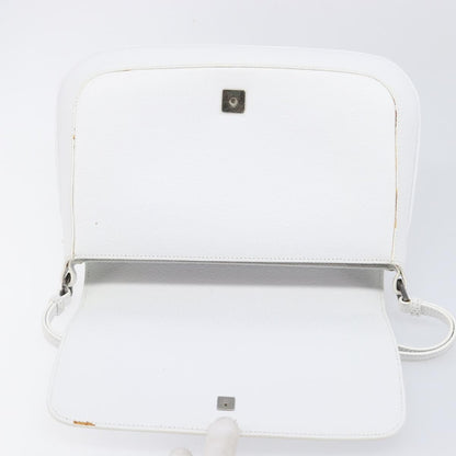 Gucci Shoulder Leather, White, Leather, Shoulder Bag