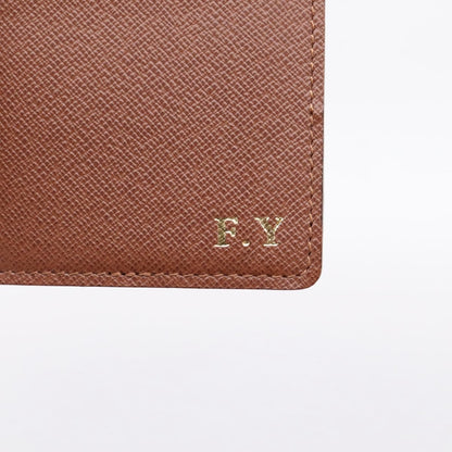 Louis Vuitton Porte Valeurs Checkbook Monogram Canvas, Brown, Canvas, Wallet