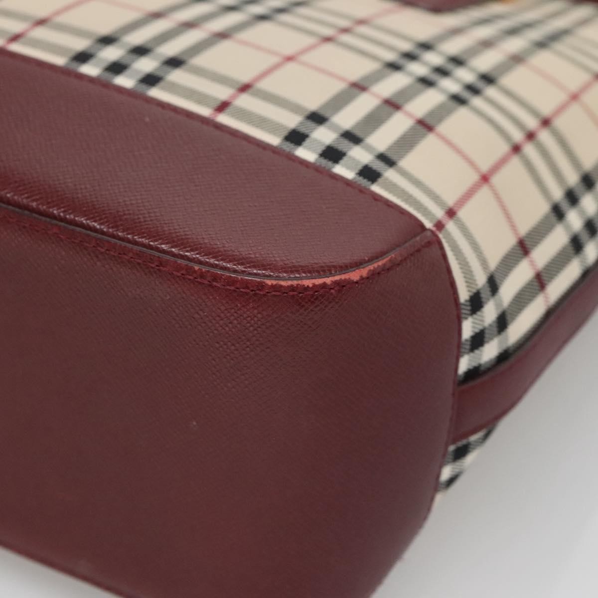 Burberry Nova Check Tote Canvas and Leather, Beige, Canvas, Tote Bag