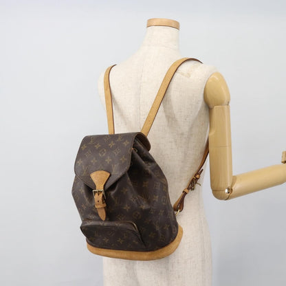 Louis Vuitton Vintage Montsouris Monogram Canvas, Brown, Canvas, Backpack