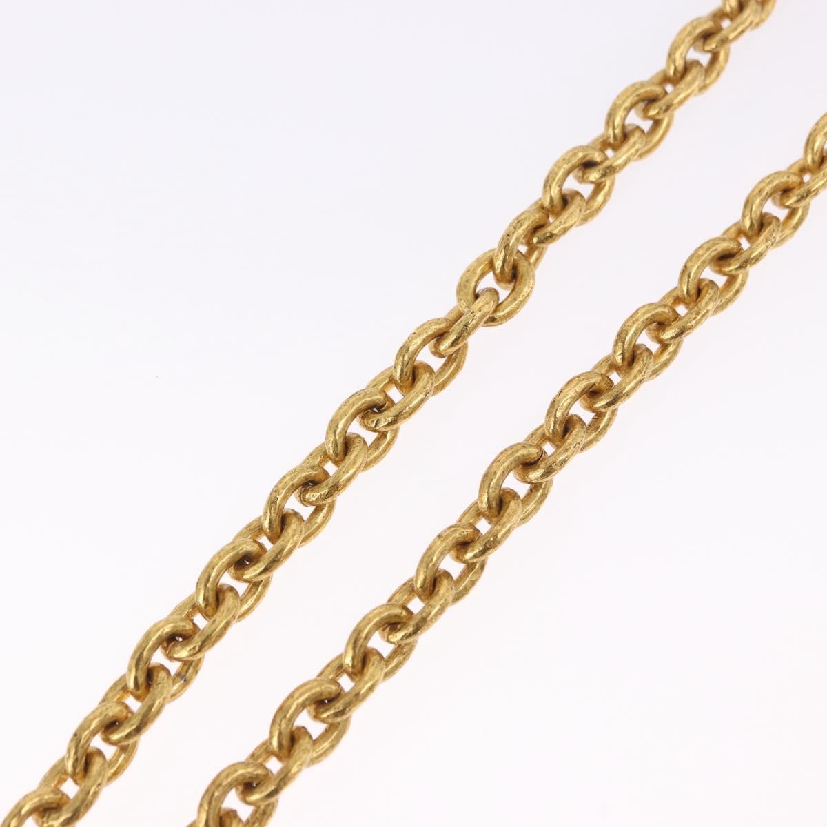 Chanel Vintage Triple CC Chain Metal, Gold, Metal, Necklace