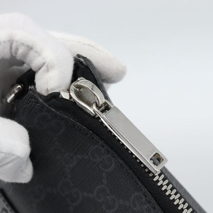 Gucci Sherry line shoulder Leather, Black, Canvas, Handbag
