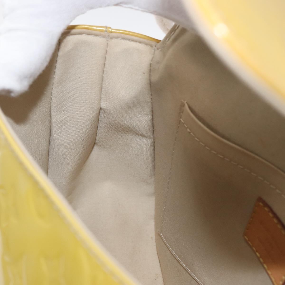Louis Vuitton Bellflower Monogram Vernis, Yellow, Patent Leather, Shoulder Bag