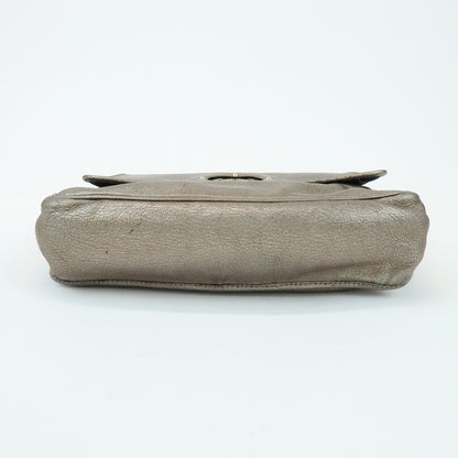 Loewe Shoulder bag Leather, Silver, Leather, Shoulder Bag